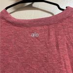 Alo Yoga Women's Heathered Red Crew Neck Sweater Photo 2