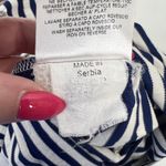 See By Chloe Size 4 Shift Dress Striped Blue White Ruffle Front Nautical Resort Photo 15