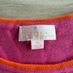 Belle by Kim Gravel Preppy Rainbow Cuff Sweater Pink XL NWT IN PACKAGE Photo 4