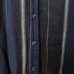 BDG  Urban Outfitters Women's Melanie Tie Front Striped Button Up in Navy Size XS Photo 4