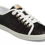 Jack Rogers NWT | Women's Low Top Lia Black Glitter Sneakers Shoes Sz. 7 Photo 0