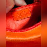 Furla Italy GENUINE Leather Color Red Orange Photo 4