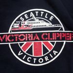 Jerzees Vintage  Seattle Victoria Clipper Ferry Boat Blue Sweatshirt USA Unisex Photo 7