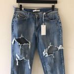 KanCan USA KanCan Mid Rise Boyfriend Jeans, Heavily Distressed, NWT Photo 4