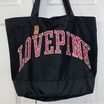 PINK - Victoria's Secret Pink Victoria Secret Black Weekender Bag Photo 3