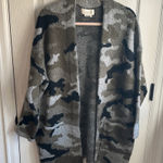 Anthropologie Camouflage Open Front Cardigan Size M Green Size M Photo 0