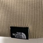 The North Face  women XS hooded sweater tan color with reflective lines Photo 9