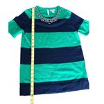 J. Crew Crystal Necklace Sweater XS Green Photo 3