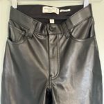 Abercrombie & Fitch Abercrombie curve love Black Vegan Leather high-rise pants Photo 5