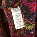 Roamans Women’s 1X Dark Floral Paisley Dress Plus Size Photo 3