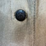 For Joseph Suede Lined Jacket Tan / Beige Button Front Large Neutral Western Photo 4