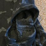 Generation Love  Women’s Burnout Distressed Camouflage Hooded Sweatshirt Size S Photo 2