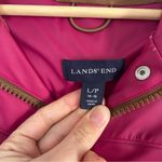 Lands’ End Pink Water Resistant Rain Jacket Spring Hiking Large Outdoor Photo 1