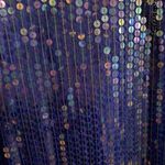 Vintage 90s Silhouette Royal Blue Sequin Shift Dress holiday Glam cocktail Party Size 1X Photo 1