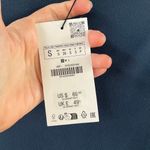 ZARA Women's Plain Knit Midi Dress Duck Blue Size S. NEW Photo 3