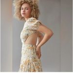 Urban Outfitters Kiss The Sky Tiered Maxi Dress - Puff Sleeve Open Back Cutout Ditsy Floral Dress Photo 1
