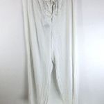 French Connection Womens Pants Linen Button Fly Tie Waist White 12 Photo 0