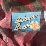 Bahama Beach Size 14 Shirt Dress Red Floral Print Button Up Sleeveless Women’s Photo 1