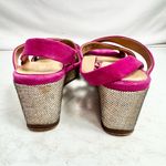 Naturalizer  Unique Pink Suede Sandal Wedges Shoes Size 6 Photo 3