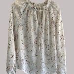 A New Day Women's Ruffle Neck Tie Long Sleeve Blouse White Size M Photo 2