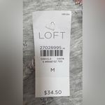 Loft  Gray Floral Women's Top‎ Photo 3