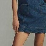Pilcro  Ruched-Sleeve Denim Dress Size 12 Photo 0