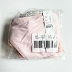 J.Crew Ribbed Curved Waist Cheeky String Bikini Bottom in Light Pink Size L Photo 7