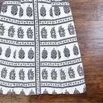 Anthropologie • Woodblock Midi Dress cream brown floral print stretch twill Photo 7