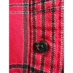Lands' End  Blake Shelton Flannel Shirt Women's Medium Red Buffalo Plaid Photo 5