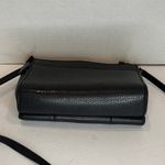 Brighton Black Leather Crossbody Shoulder Bag Heart Lock Woven with Wallet Photo 6