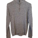 Oscar de la Renta  oatmeal quarter zip L sweater. Photo 0