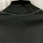 Bernardo Military Jacket Charcoal Gray Raw Edge Lined Aztec Ribbon Epaulettes by  Photo 9