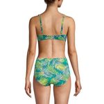 Lands' End Chlorine Resist Twist Front Underwire Bikini Swimsuit Top Green 6 Photo 1
