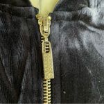 Giuseppe Zanotti  Y2K‎ Sweatshirt Dress Velour Rhinestone Zip Up Hoodie 42 Photo 5