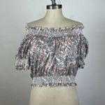 J.Crew  Smocked cotton top in Liberty® Faraway Plum floral Photo 0