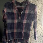BDG Sheer Plaid Shirt Photo 0