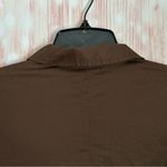 Everlane Chestnut Brown Woven PJ Button Front Top Photo 7