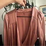 Reformation  Silk Wrap Dress S Photo 2