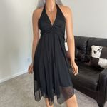 Alyn Paige Womens Halter Babydoll Dress Asymmetric Sz 7/8 S Midi Whimsigoth Y2K Photo 9