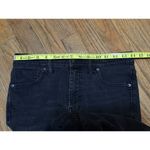 Madewell  Distressed Raw Hem 9" High Rise Stretch Black Sea Skinny Jeans Size 28T Photo 7