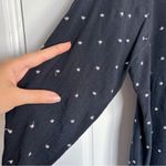 Maje  • Laone embroidered blouse top v-neck black crepe star print Photo 8