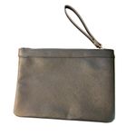 White House | Black Market  Black Vegan Leather Wristlet Sunflowers Flowers NWOT Photo 3