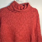 Free People Sz XS The Big Easy Cropped Cowl Neck Sweater In Coral Textured Photo 8