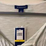 Bandolino NWT Womens  Light Green Daniella Peasant Style Roll Tab Shirt Sz Medium Photo 1