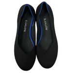 Rothy's Birdseye Round Toe Slip On Ballet Flats Size 8 Black Blue Knit Slip On Photo 3