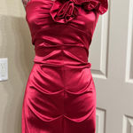 Blondie Nites  one shoulder satin dress size 3 Photo 0
