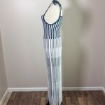 ZARA  Limited Edition Dress Italian Yard Stretch Knit Stripe Blue White Size M Photo 3