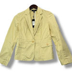 Talbots  Women's Petite Yellow Basic Jacket Size 2P Preppy Light Academia Classic Photo 0