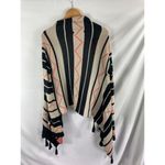 BB Dakota Aztek Print Knit Tassel Cardigan Sweater Size Small Photo 4