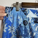 RipSkirt Blue Floral Paisley Patchwork Pull On Skirt Women L Hawaii Swim Pockets Size L Photo 8